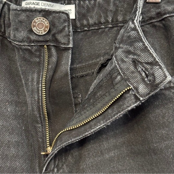 Garage Denim Women’s 5 27W Washed Black Mom Jeans High Rise Tapered - Picture 4 of 8